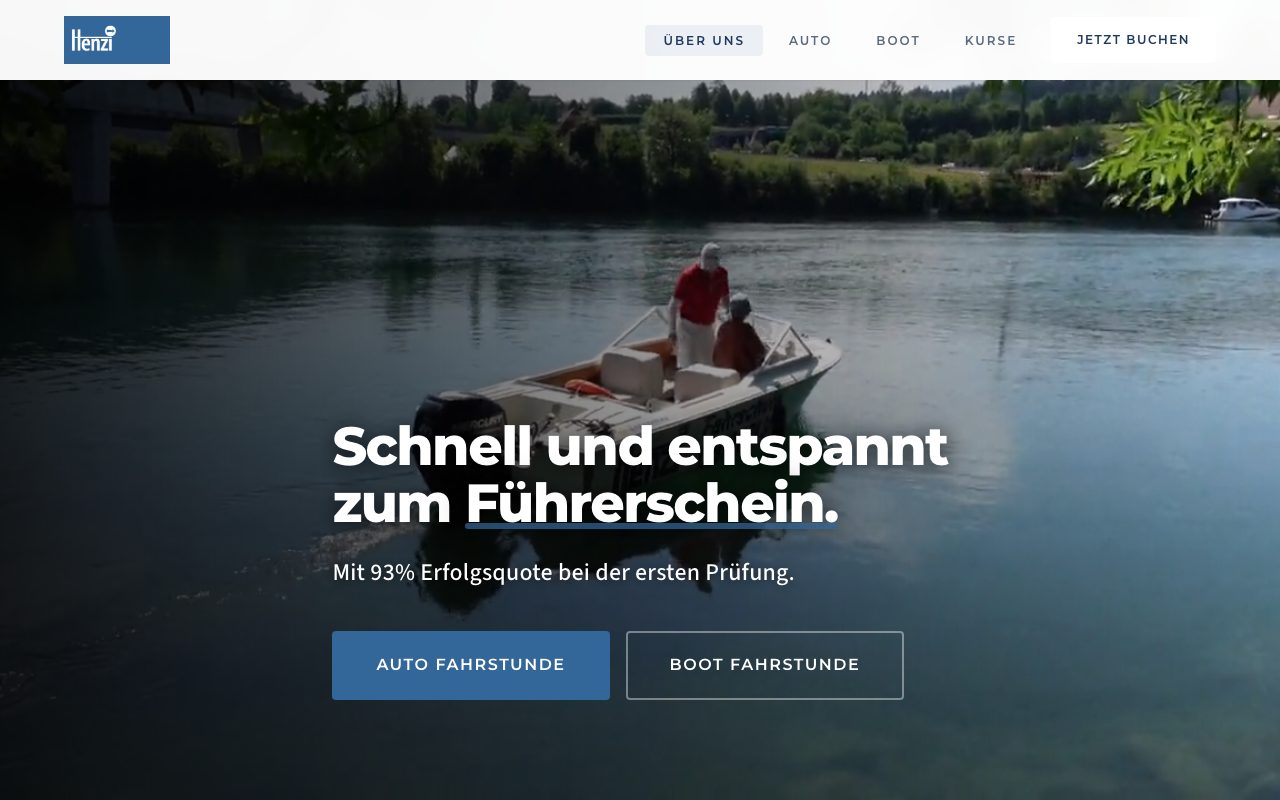 Startseite von Henzi Fahrschule