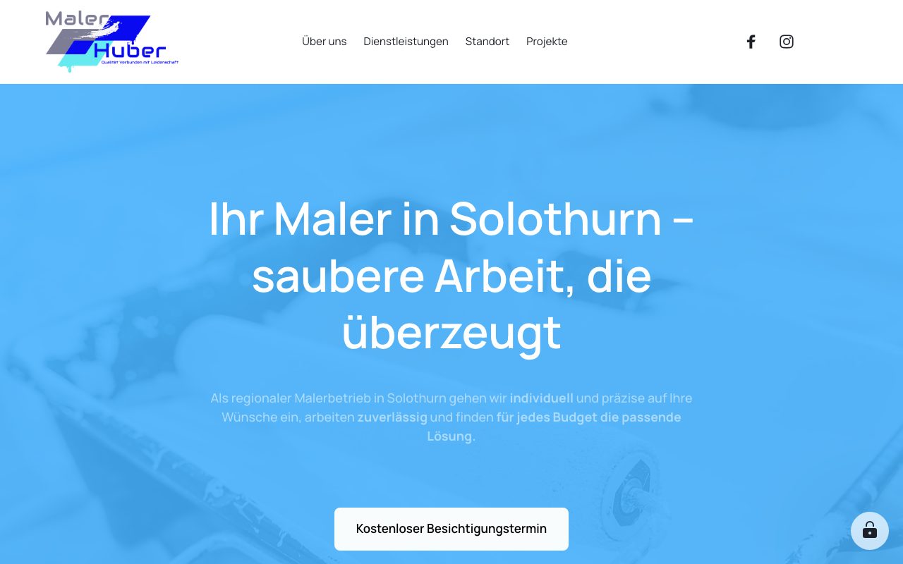 Startseite von Maler Huber